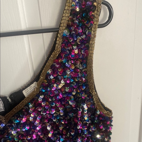 Stenay Sequin Embellished Multicolored Cocktail Dress - Picture 3 of 5